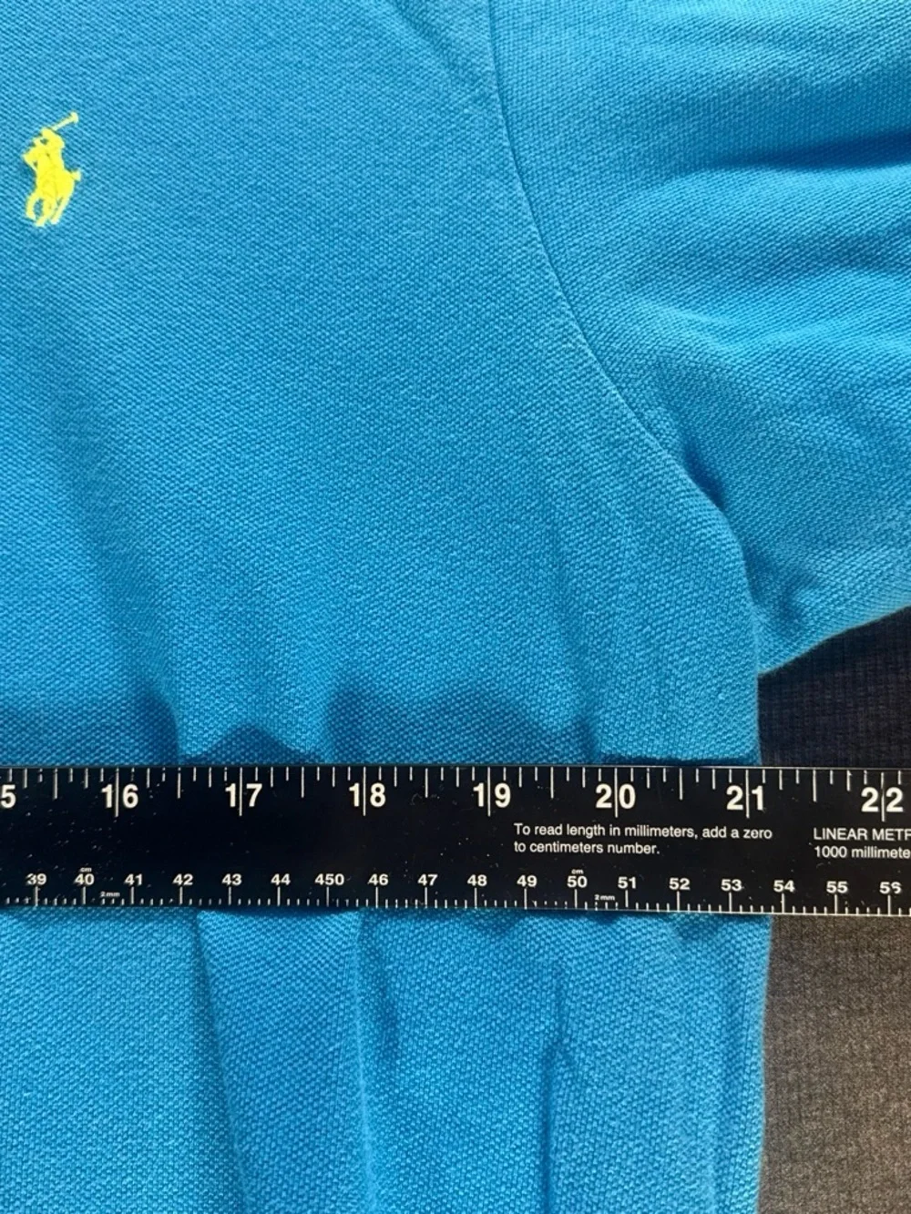 Ralph Lauren Men’s Bright Blue Polo with Yellow Pony